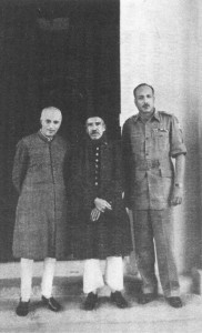 after surrender with Nehru and Chaudhury